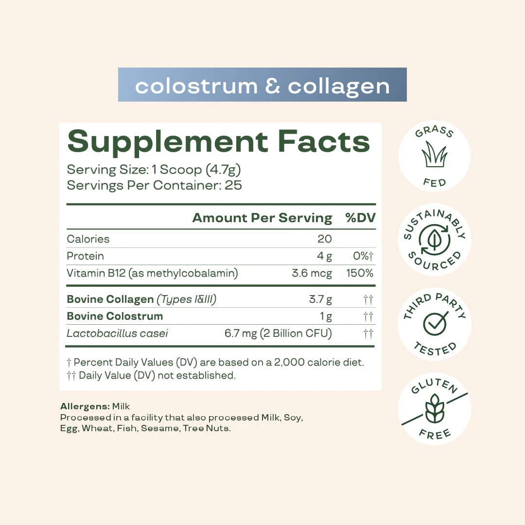 Bloom Nutrition Colostrum & Collagen Peptides