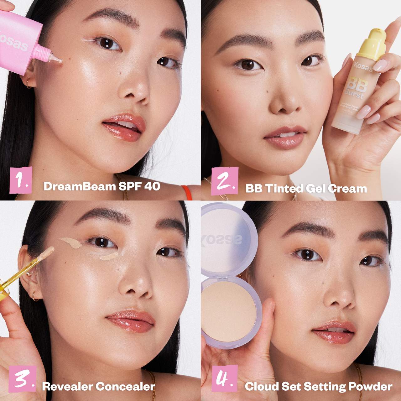 Kosas DreamBeam Silicone-Free Mineral Sunscreen SPF 40 with Ceramides and Peptides