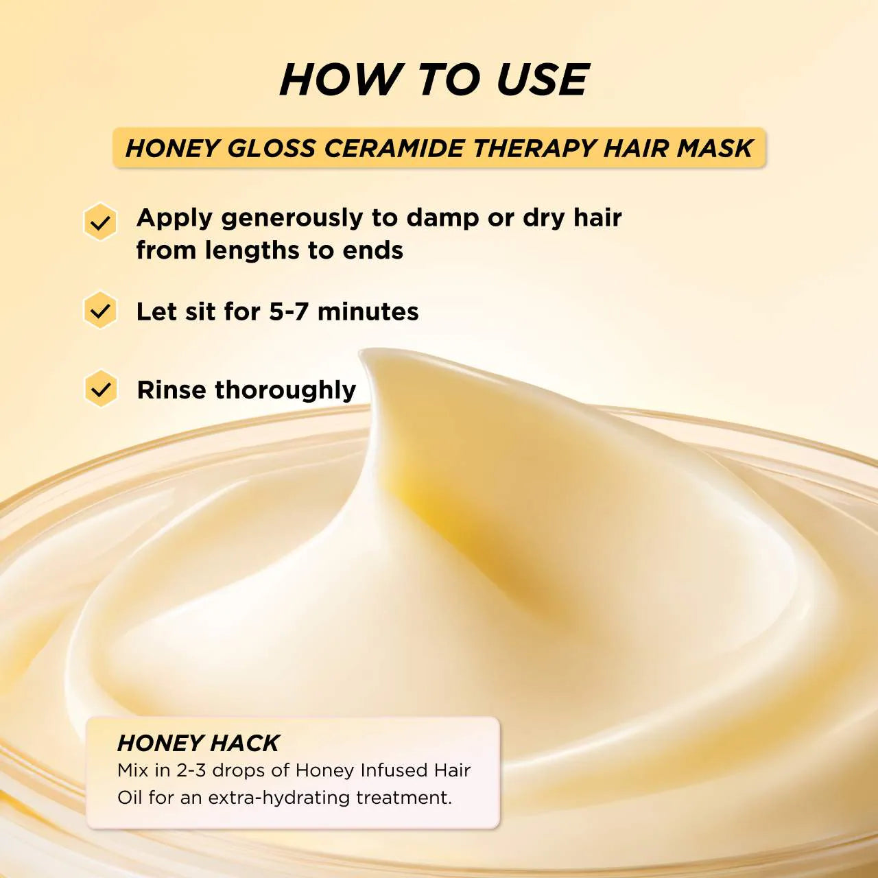 Gisou  Honey Gloss Ceramide Therapy Hydrating Hair Mask 7.8 oz / 230 ml
