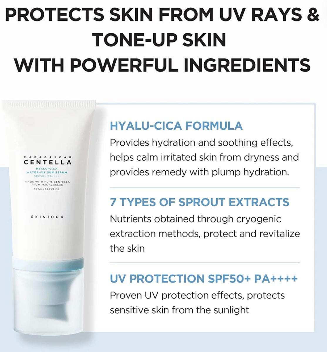 Skin1004 Hyalu-Cica Water-Fit Sun Serum