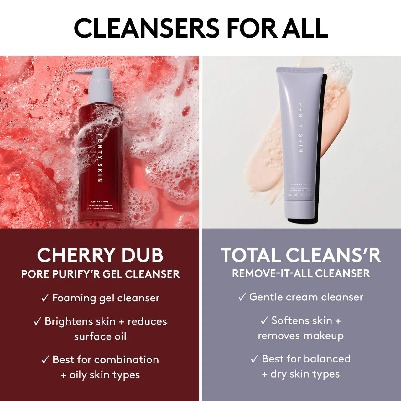 Fenty Beauty by Rihanna  Cherry Dub Pore Purify’r Gel Cleanser