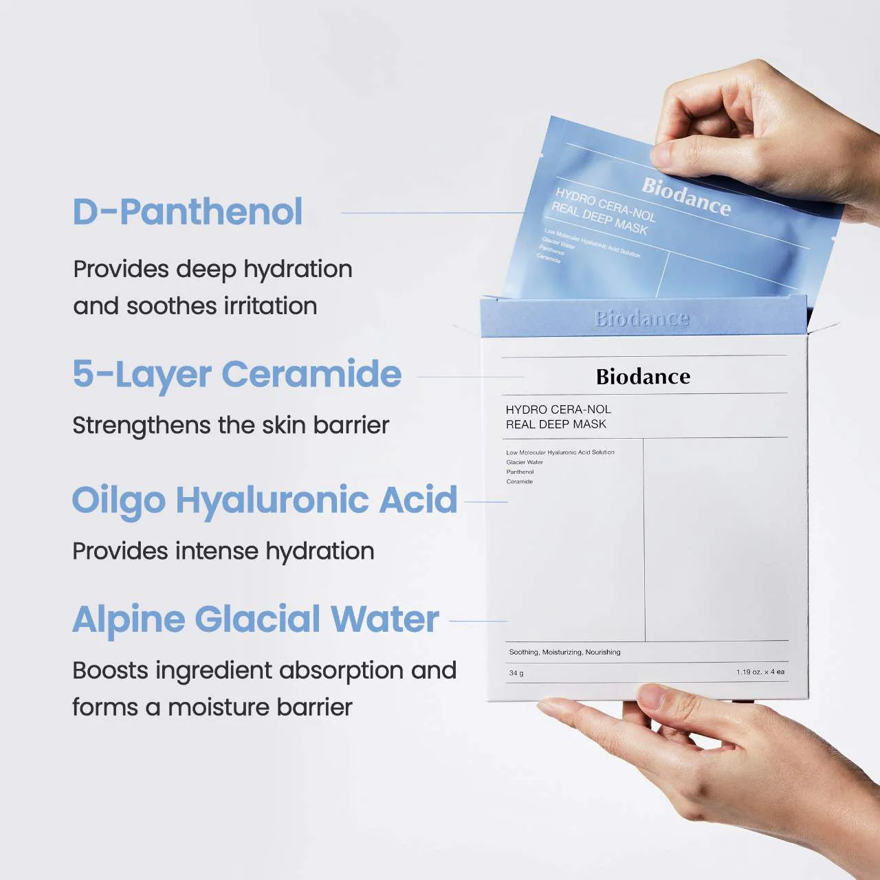 Biodance  Hydro Cera-nol Real Deep Mask for Dryness Relief & Redness Soothing