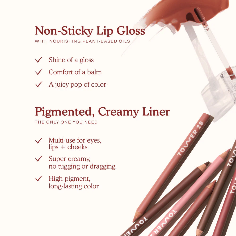 Tower28 Line + Shine Lip Duo