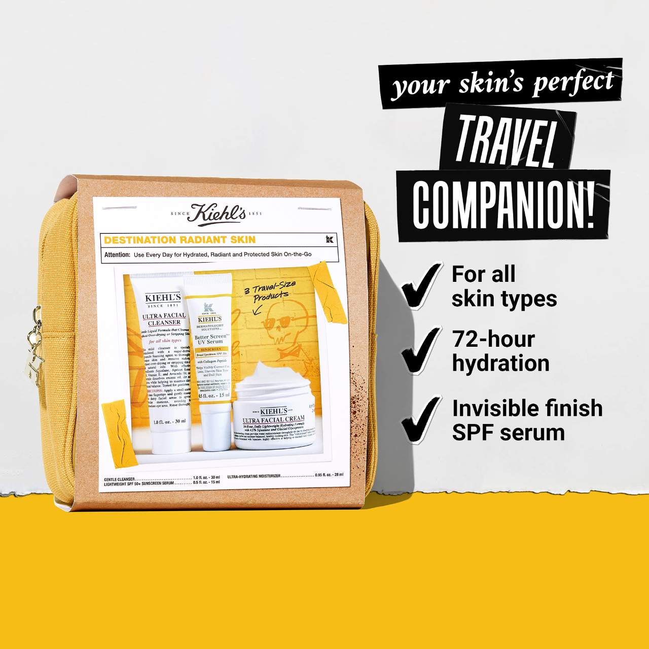 Kiehl's Since 1851  Destination Radiant Skincare Gift Set