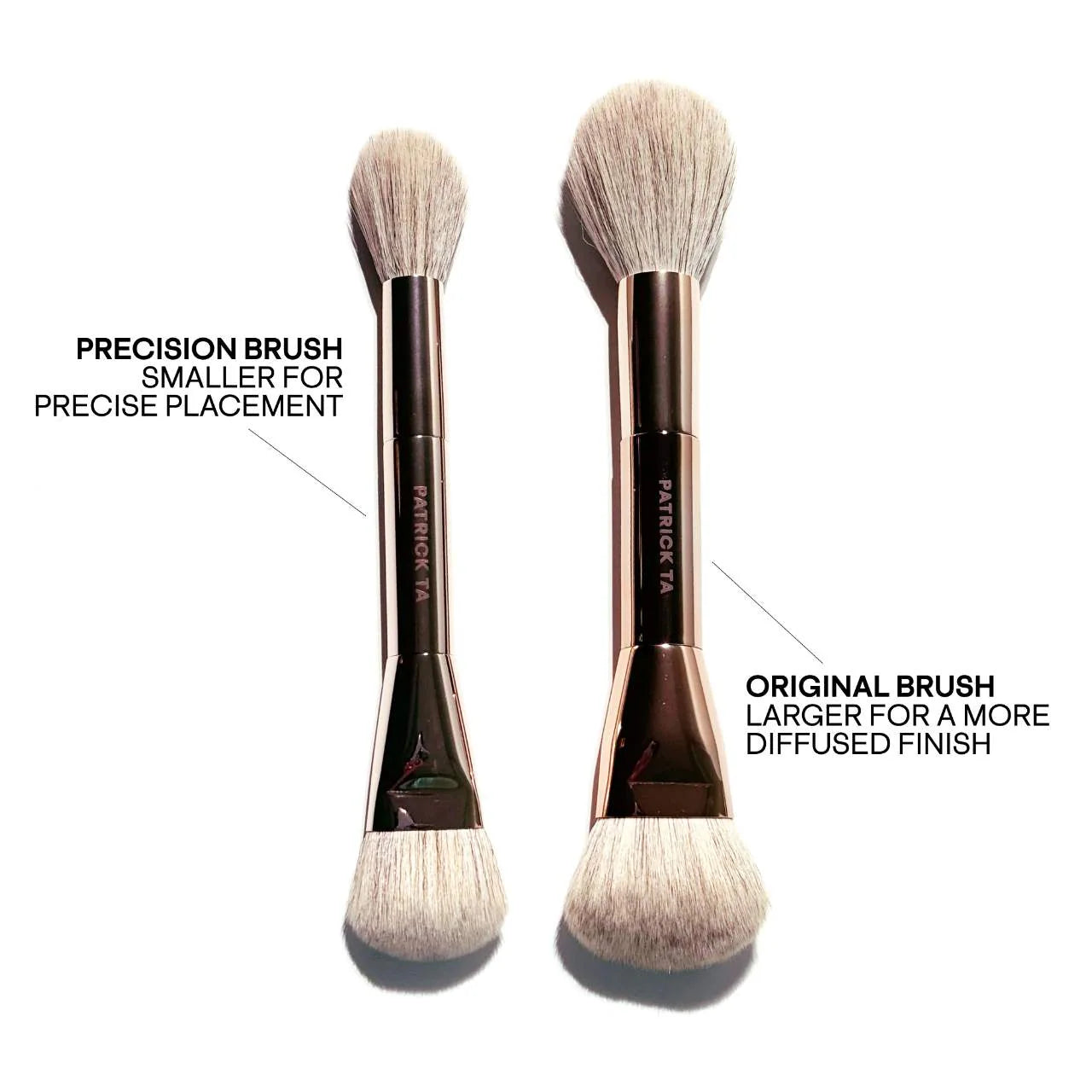 PATRICK TA  Dual Ended Precision Blush Brush