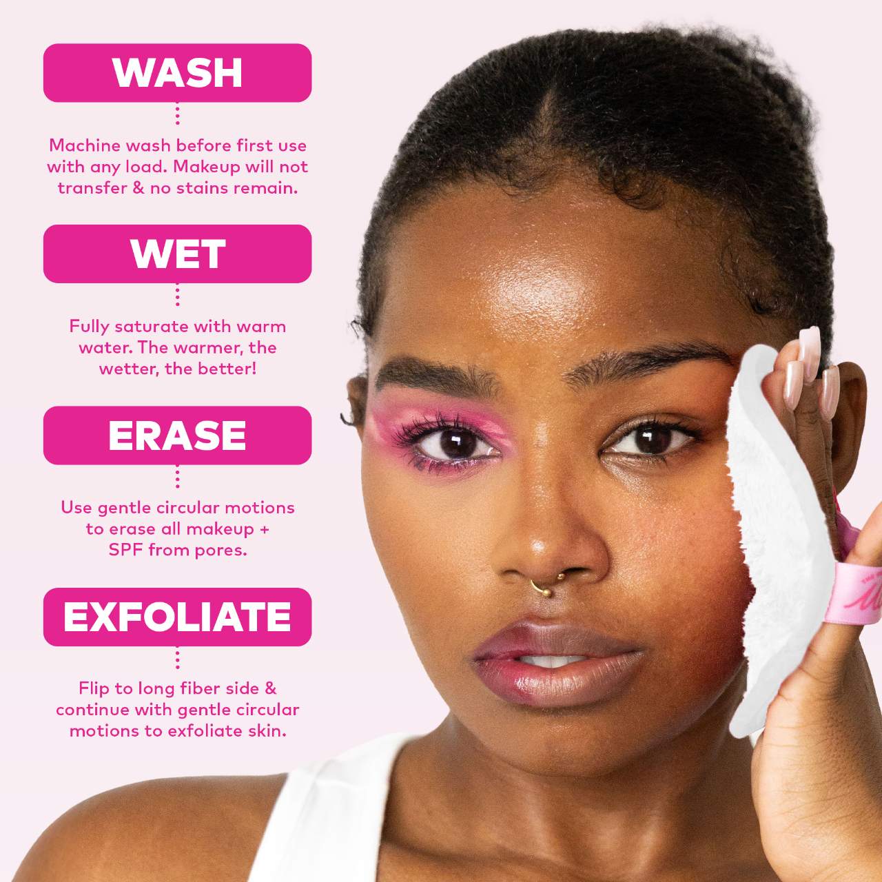 The Original MakeUp Eraser  Cherry Crush 7-Day Set Reusable Makeup Wipes