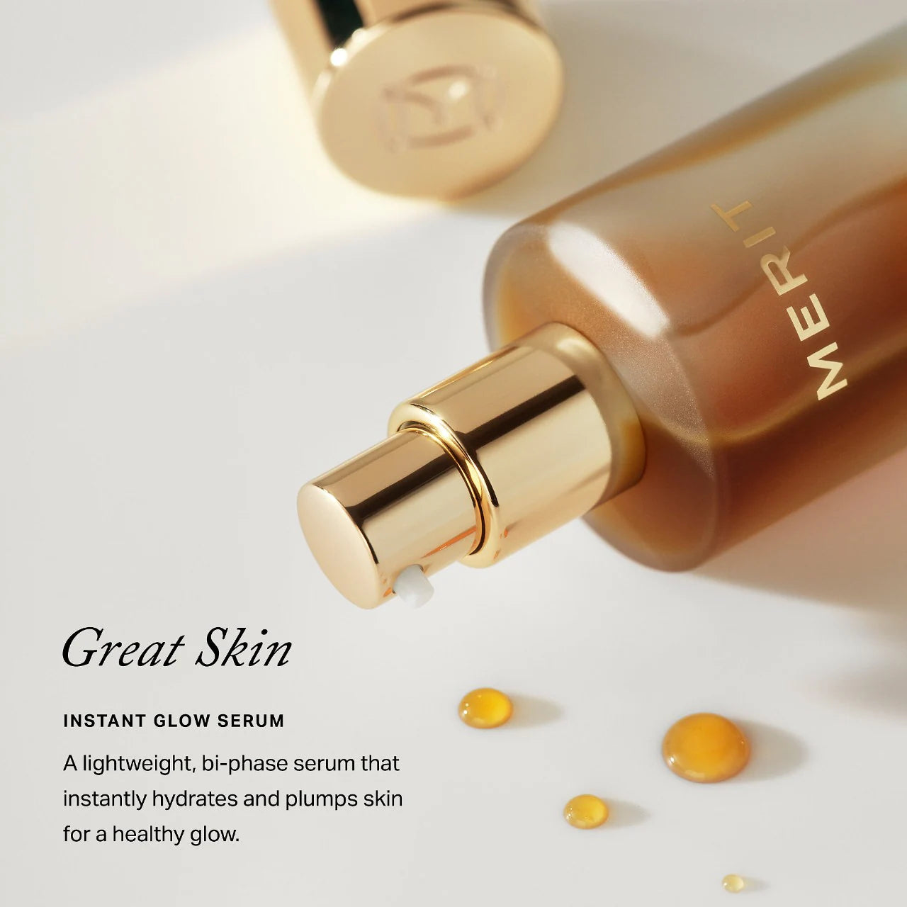 MERIT  Great Skin Instant Glow Serum with Niacinamide and Hyaluronic Acid