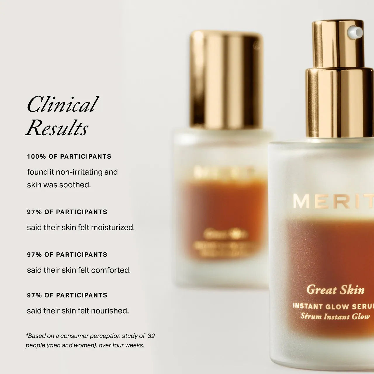 MERIT  Great Skin Instant Glow Serum with Niacinamide and Hyaluronic Acid