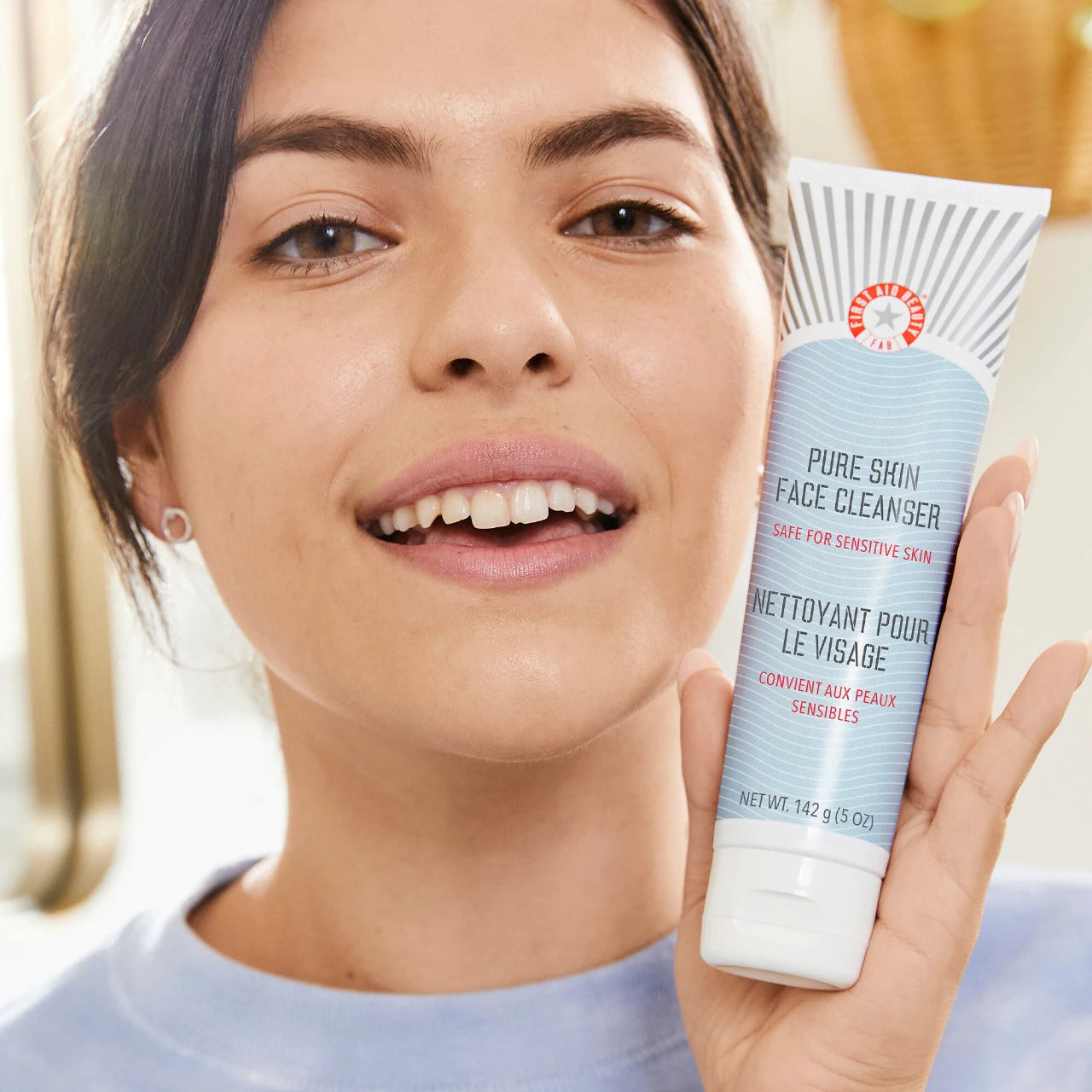 First Aid Beauty  Pure Skin Face Cleanser – Gentle Hydrating Cleanser