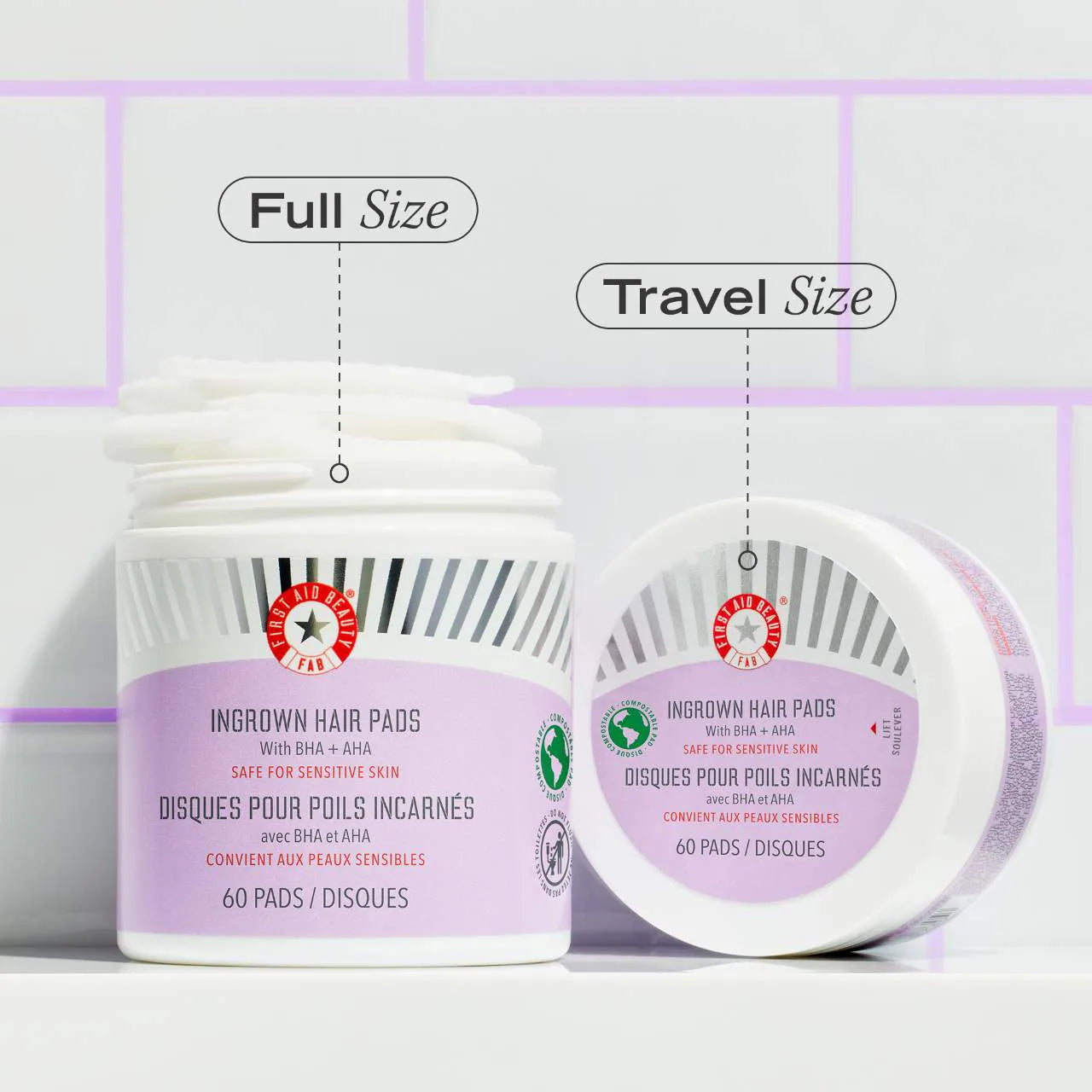 First Aid Beauty  Ingrown Hair Pads with BHA & AHA