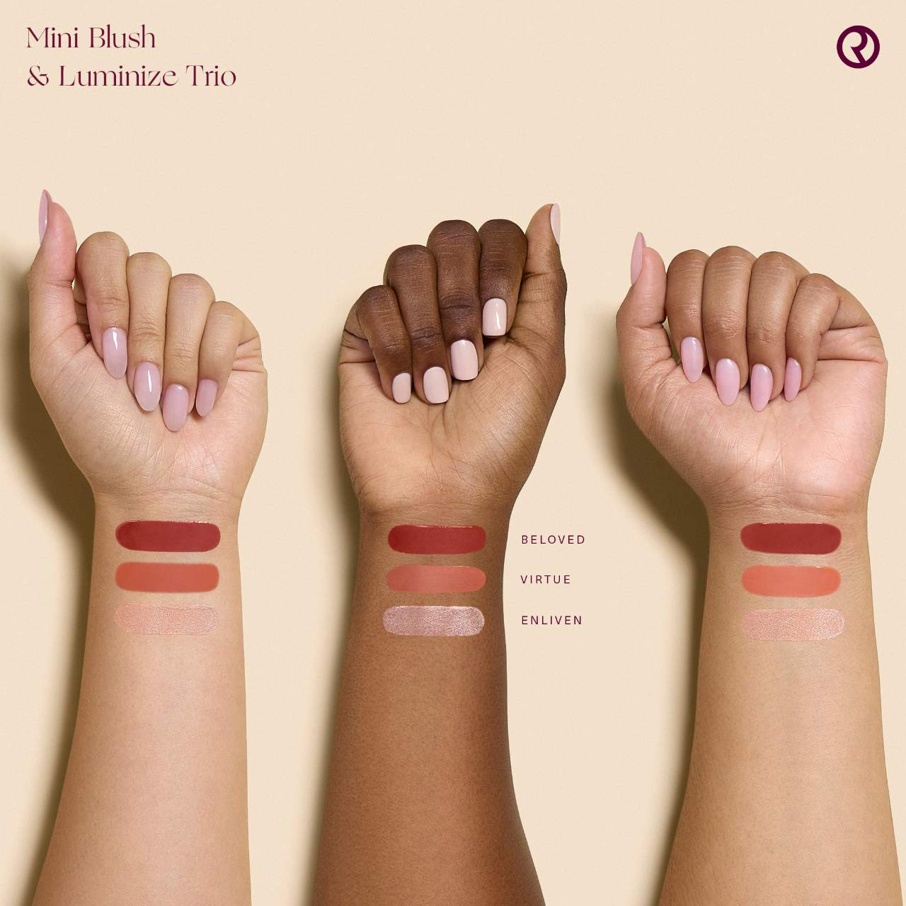 Rare Beauty by Selena Gomez  Mini Blush and Luminize Trio