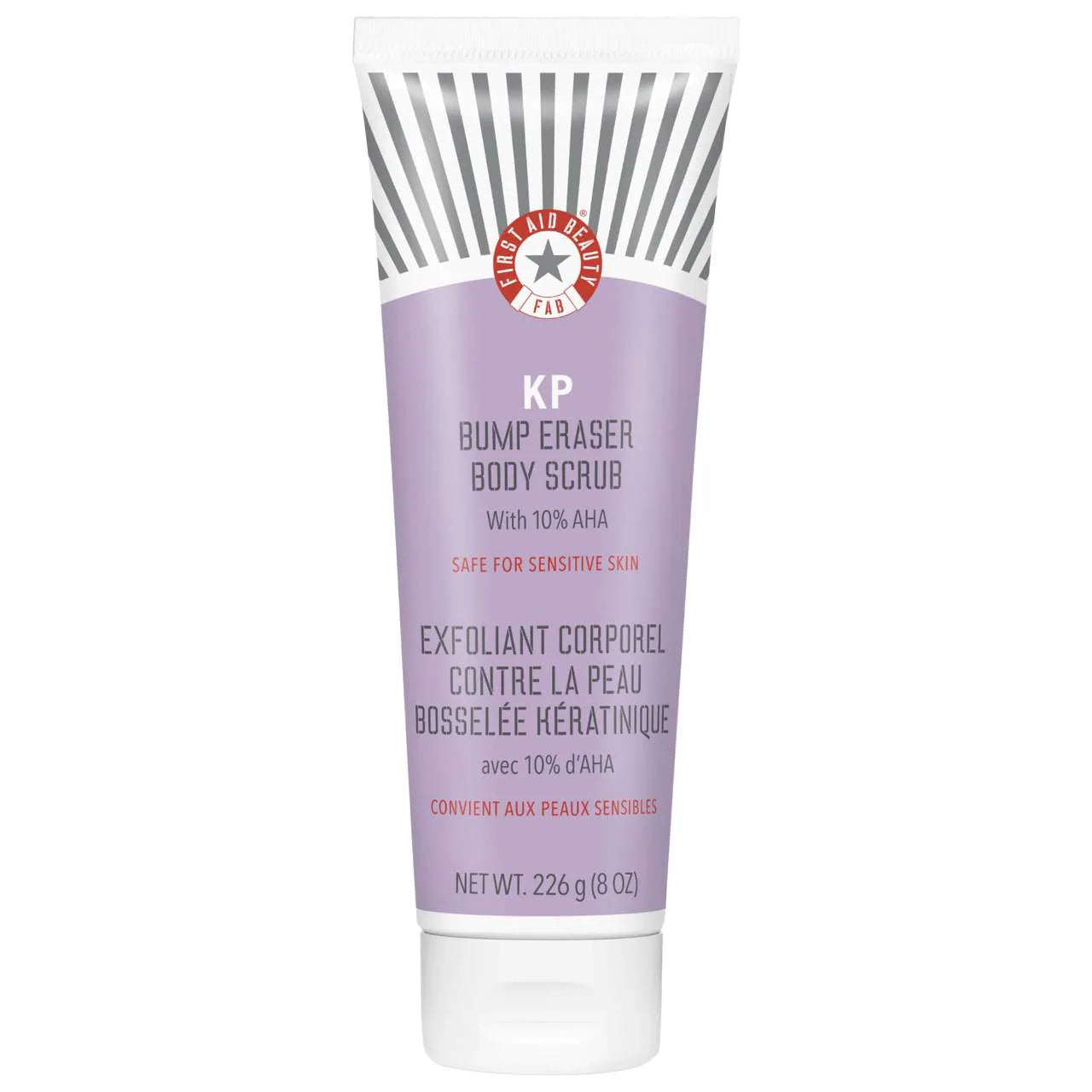 First Aid Beauty  KP Bump Eraser Body Scrub with 10% AHA – Body Exfoliant for Keratosis Pilaris