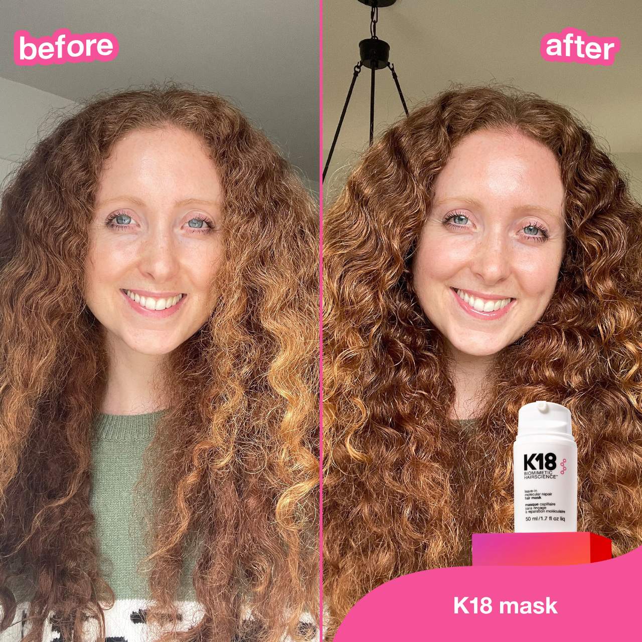 K18 Biomimetic Hairscience  Leave-In Molecular Repair Hair Mask