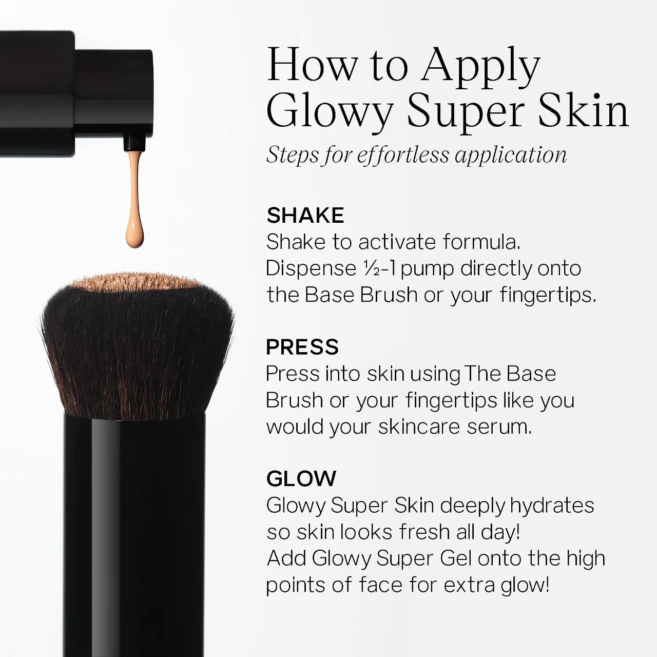 Saie  Glowy Super Skin Tint Foundation with Hyaluronic Acid