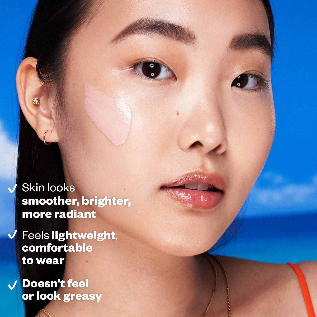 Kosas  DreamBeam Silicone-Free Mineral Sunscreen SPF 40 with Ceramides and Peptides