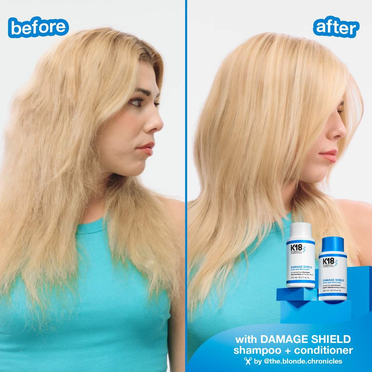K18 Biomimetic Hairscience  DAMAGE SHIELD pH Protective Shampoo