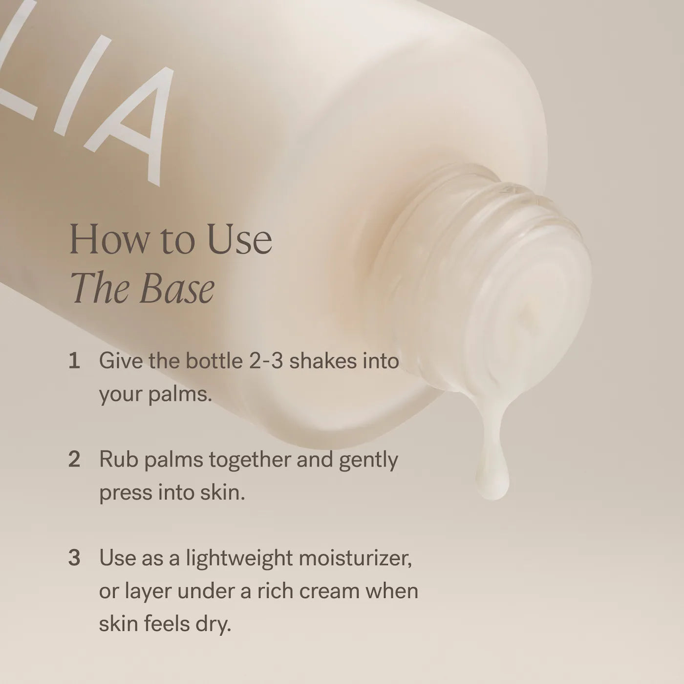 ILIA  The Base Face Milk Essence & Lightweight Moisturizer with Hyaluronic Acid