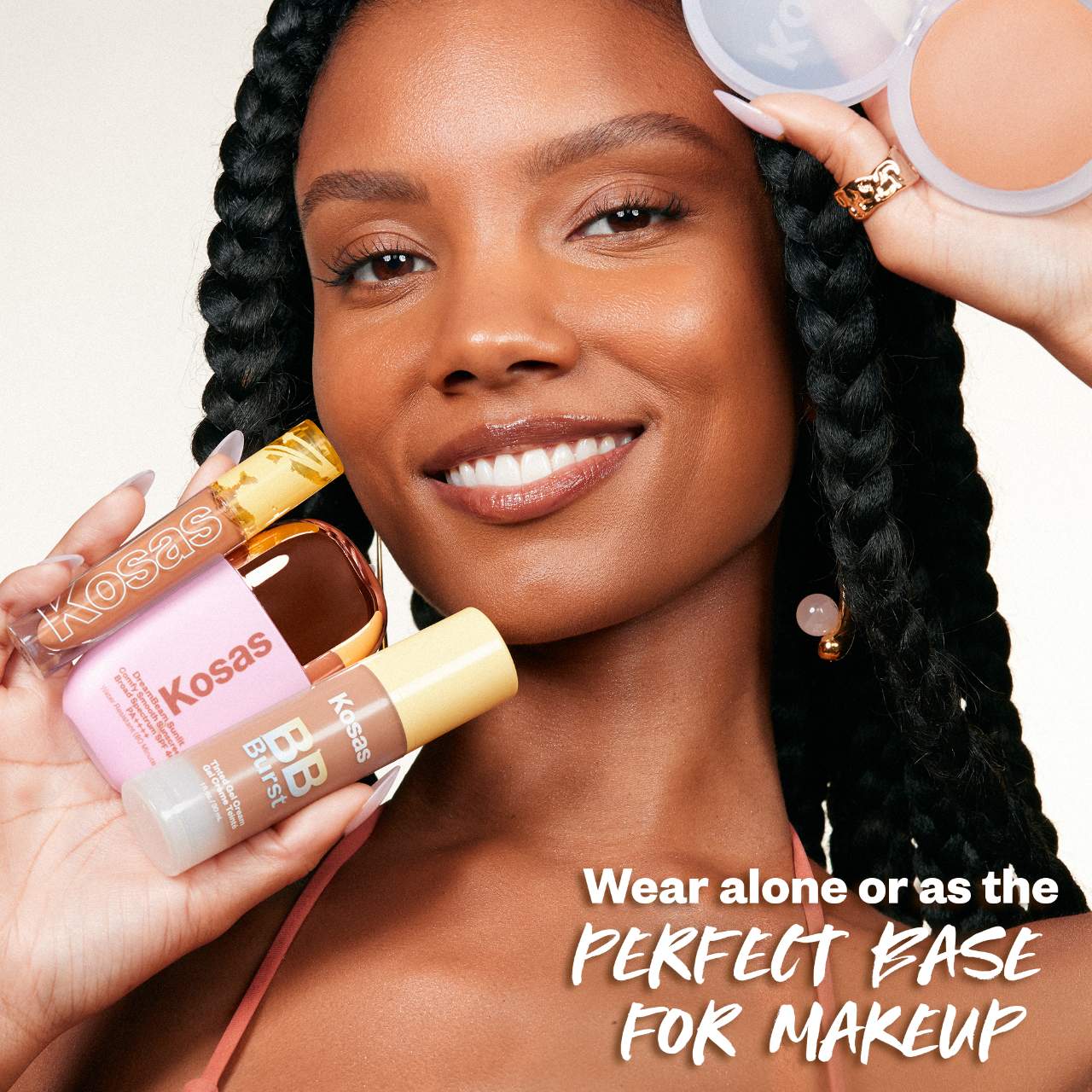 Kosas  DreamBeam Silicone-Free Mineral Sunscreen SPF 40 with Ceramides and Peptides