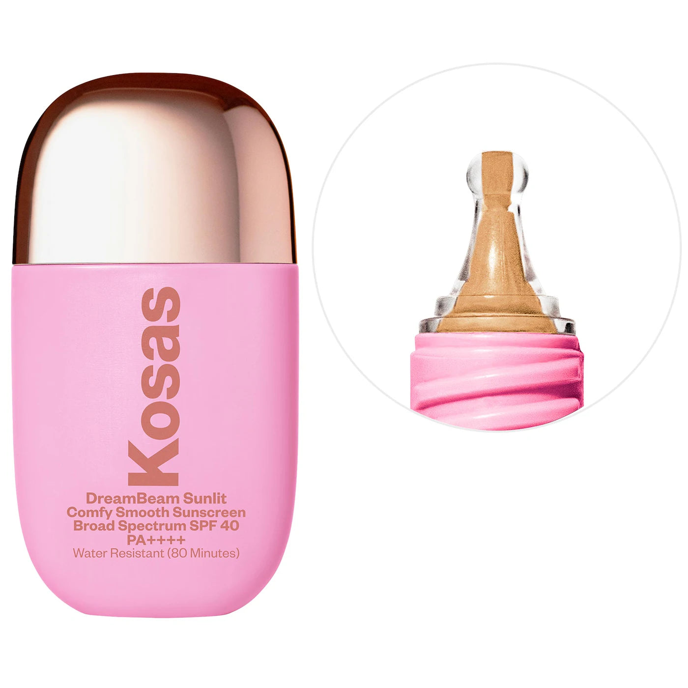 Kosas  DreamBeam Silicone-Free Mineral Sunscreen SPF 40 with Ceramides and Peptides