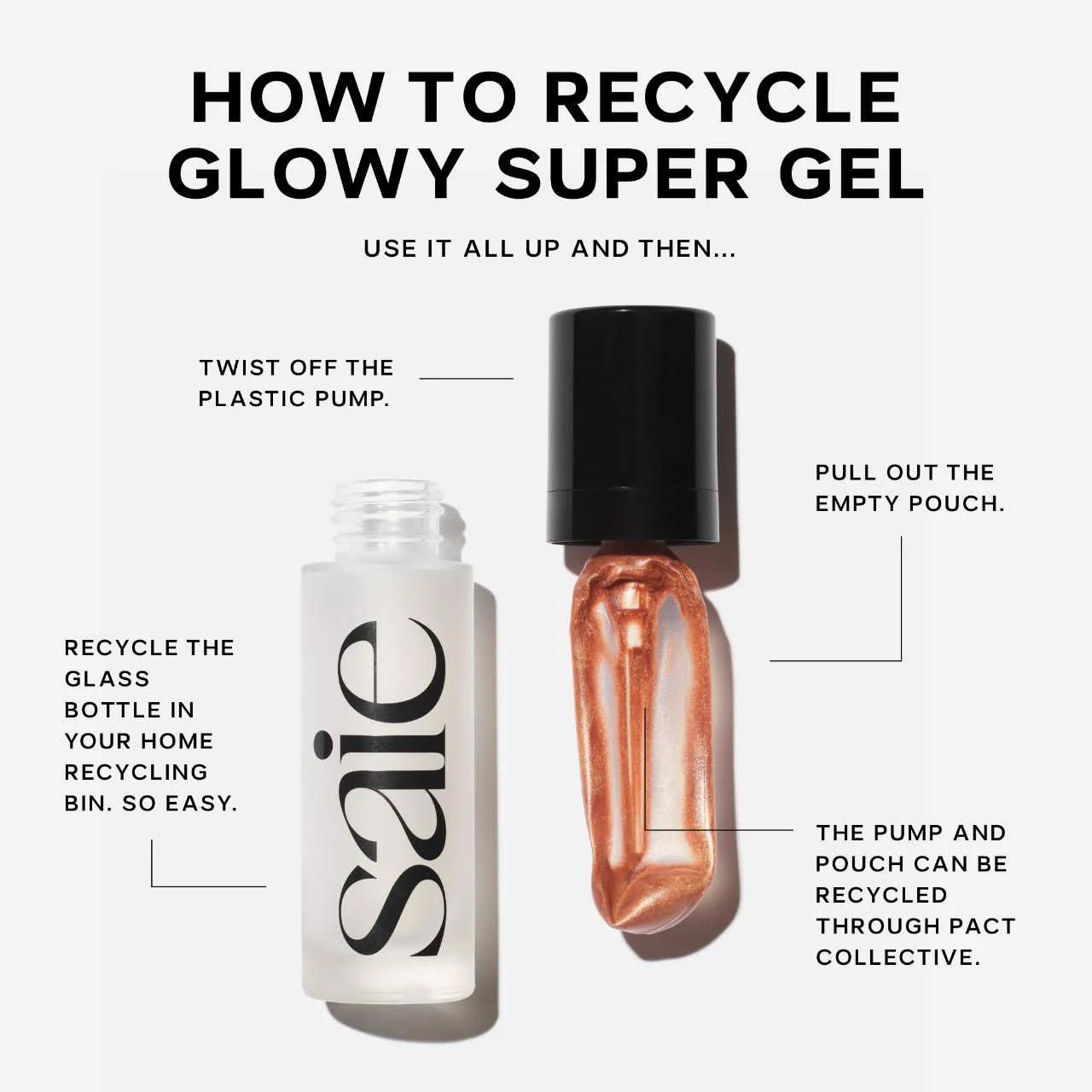 Saie  Glowy Super Gel Lightweight Dewy Multipurpose Illuminator