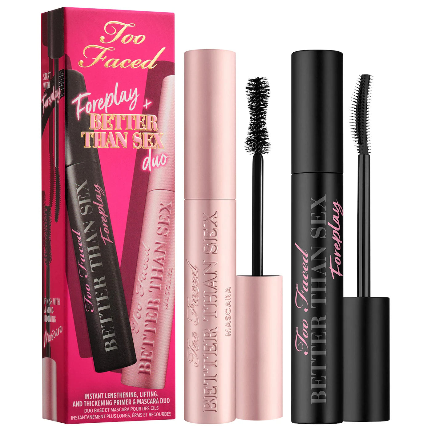Too Faced  Foreplay + Better Than Sex Primer & Mascara Duo
