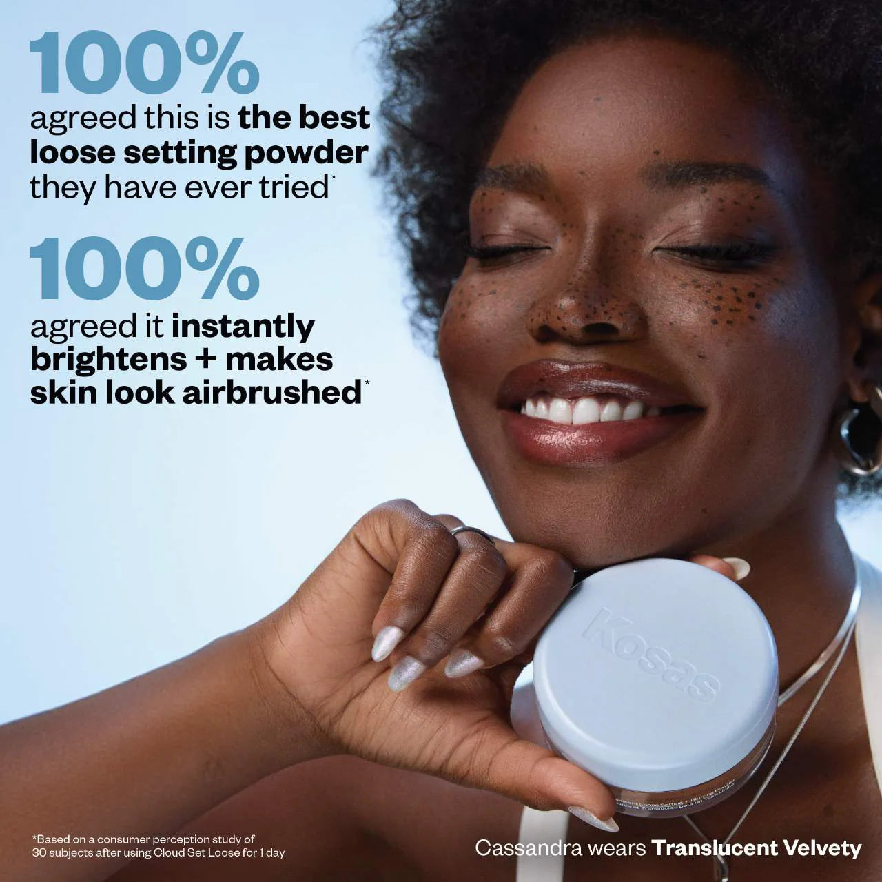 Kosas  Cloud Set Loose Translucent Talc-Free Setting + Blurring Powder