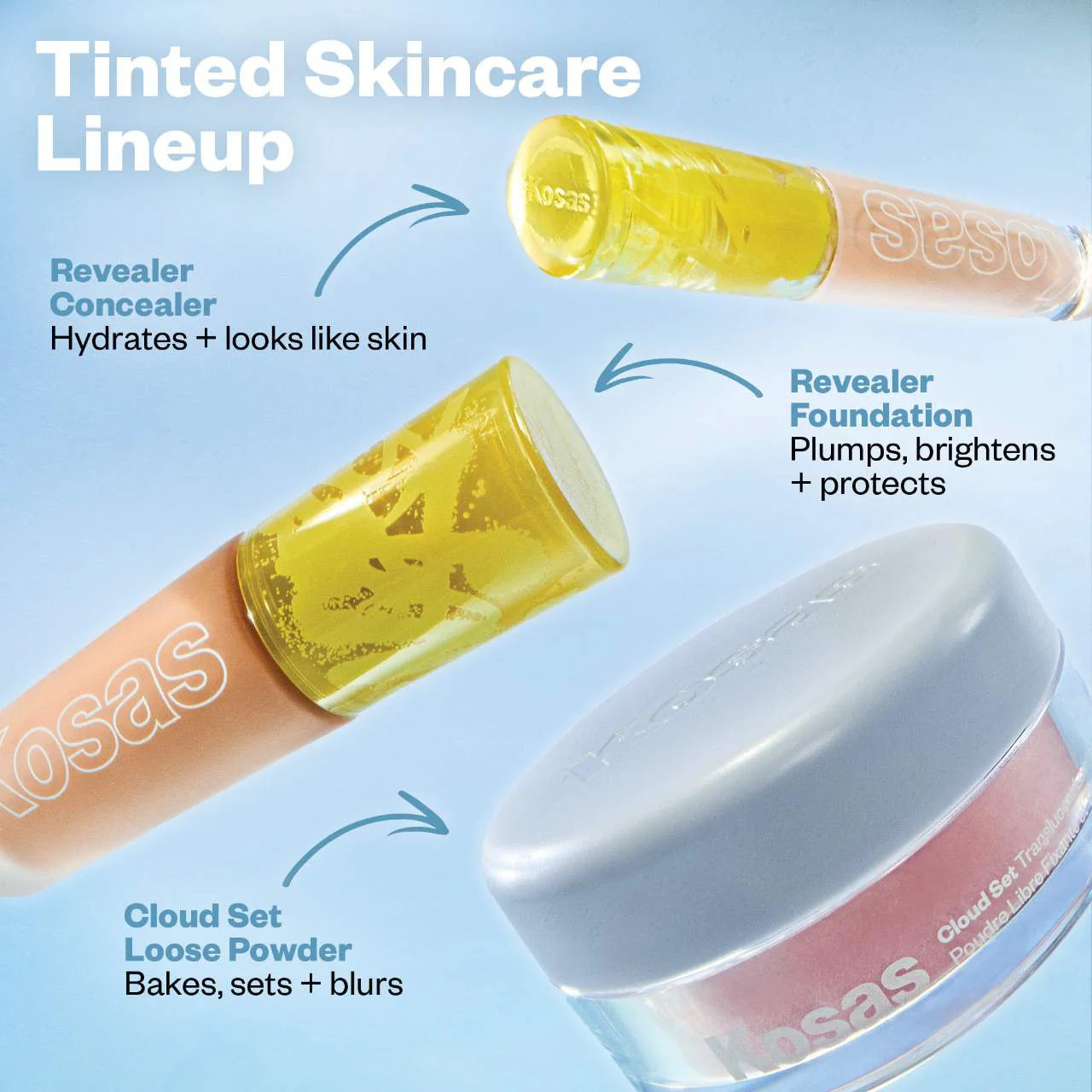 Kosas  Cloud Set Loose Translucent Talc-Free Setting + Blurring Powder