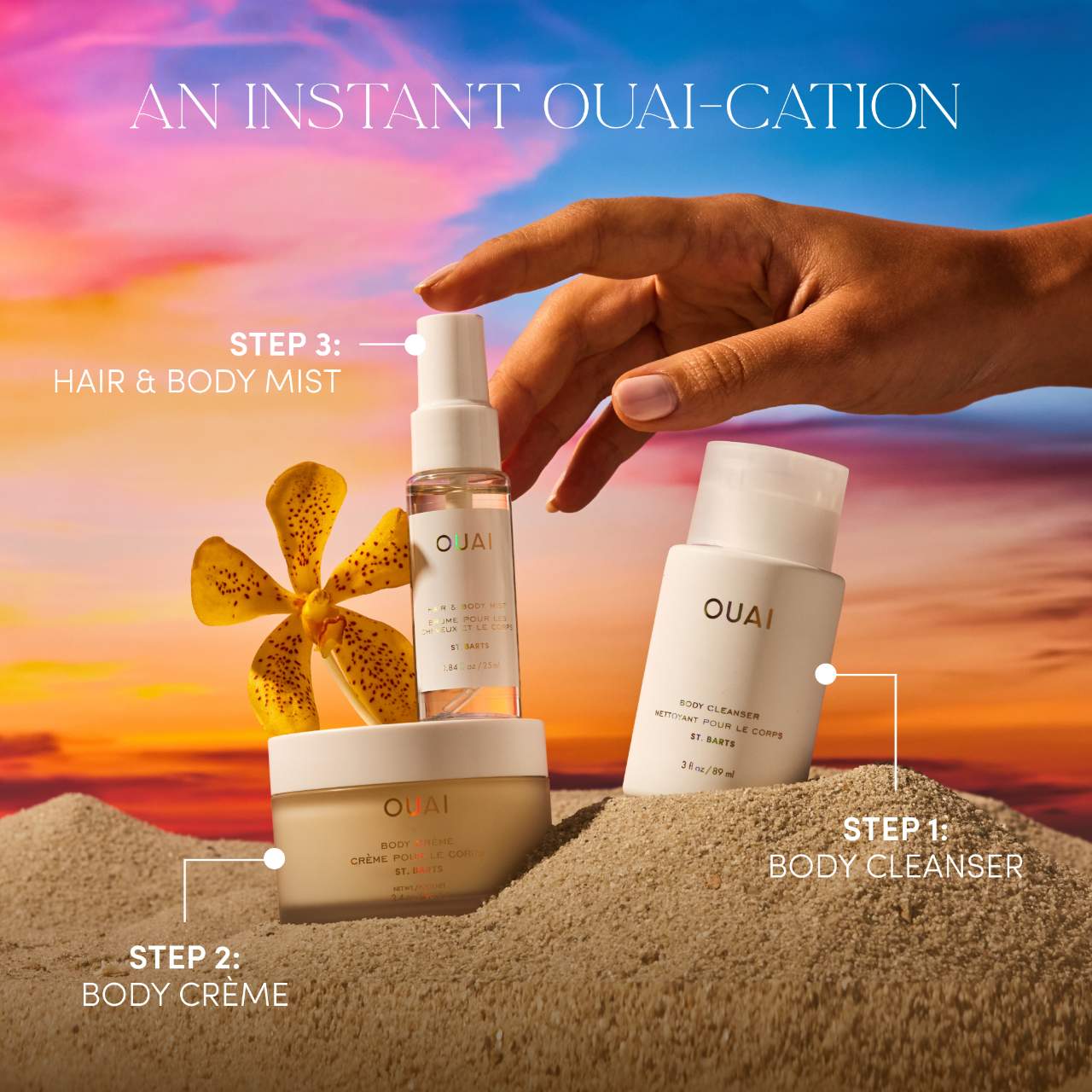 OUAI  Mini St. Bart’s Body Set