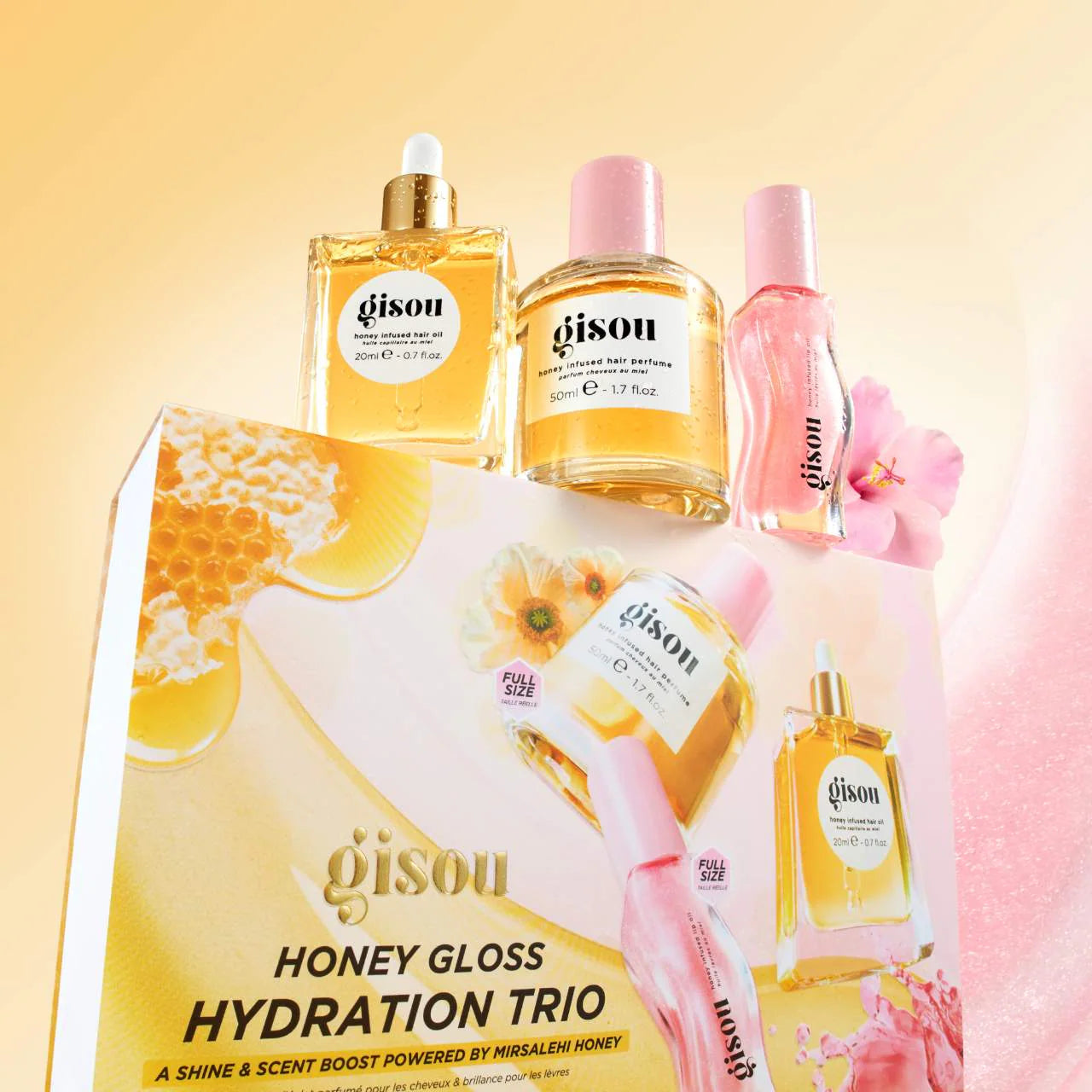 Gisou  Honey Gloss Hydration Trio Set