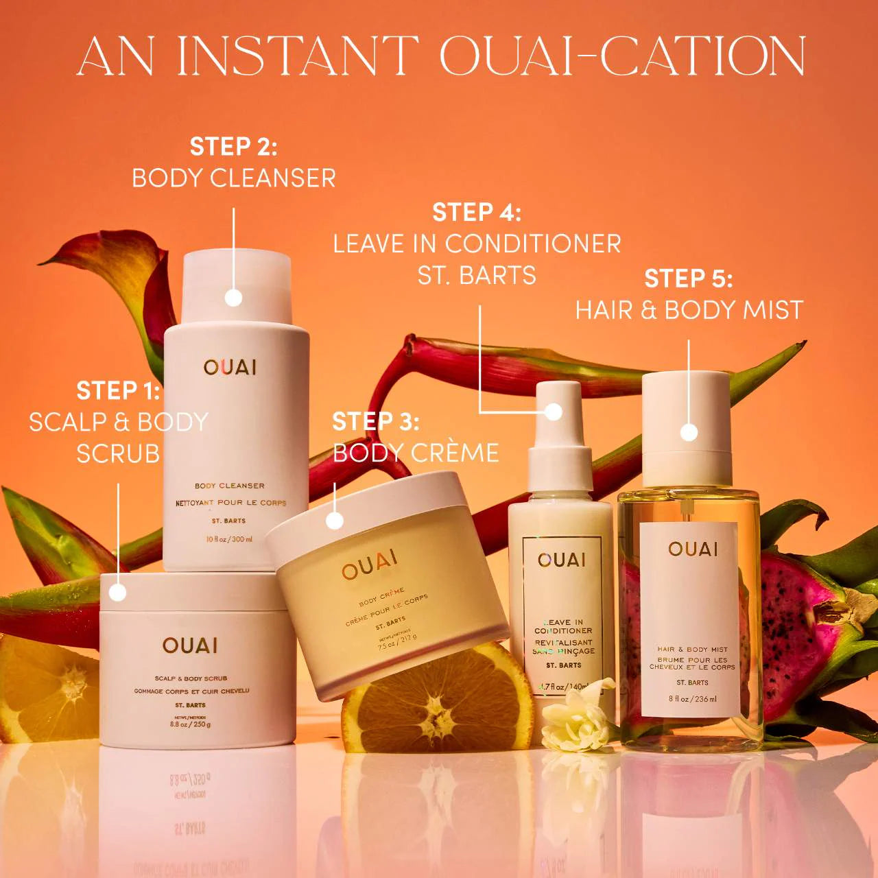 OUAI  St. Barts Detangling and Frizz Fighting Leave in Conditioner