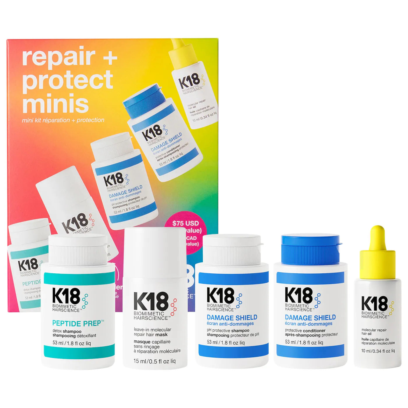 K18 Biomimetic Hairscience  Repair + Protect Minis Kit