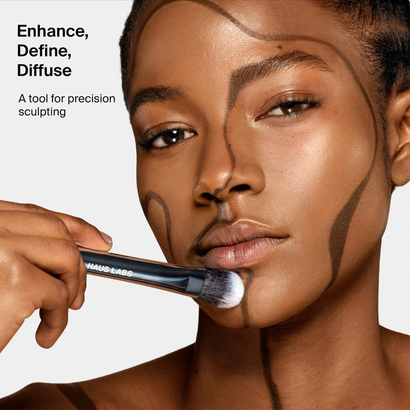 HAUS LABS Dual-Ended Precision Sculpting Brush