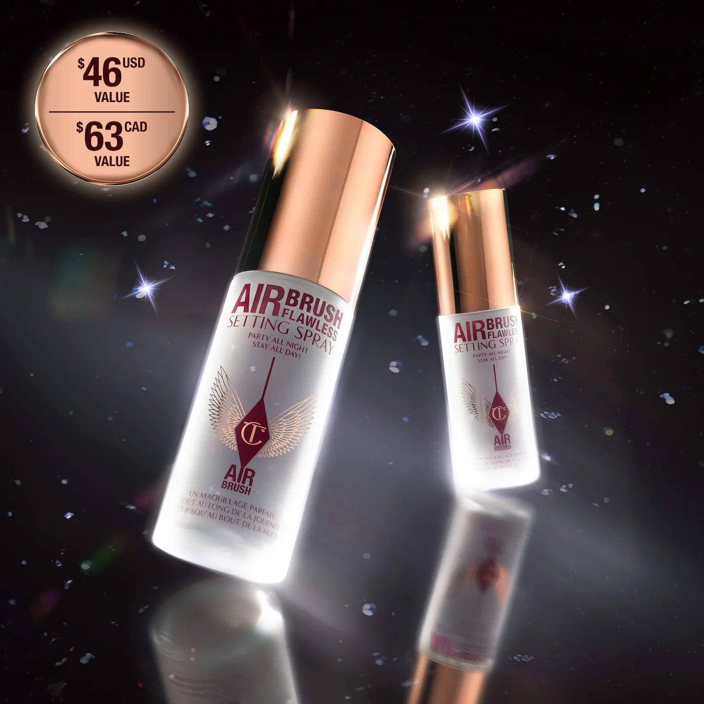 Charlotte Tilbury  Mini Airbrush Flawless Setting Spray Duo Gift Set