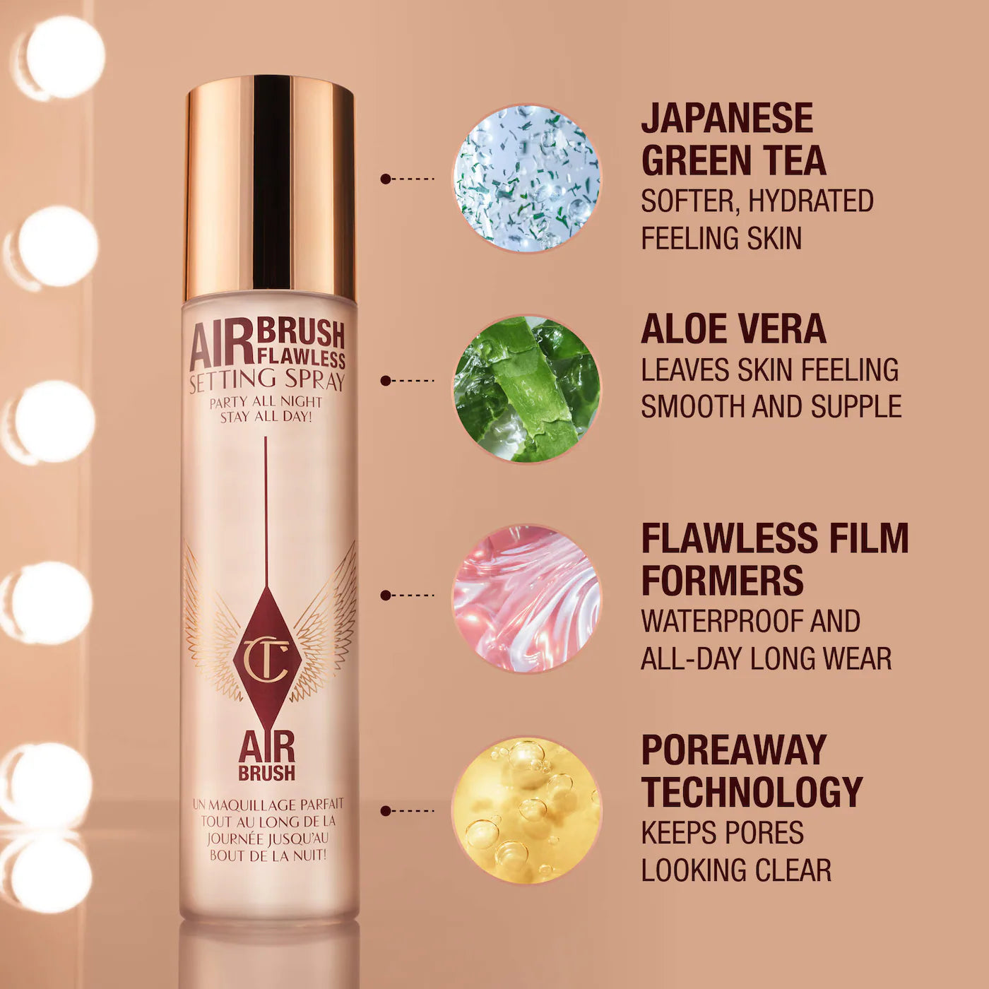 Charlotte Tilbury  Mini Airbrush Flawless Setting Spray Duo Gift Set