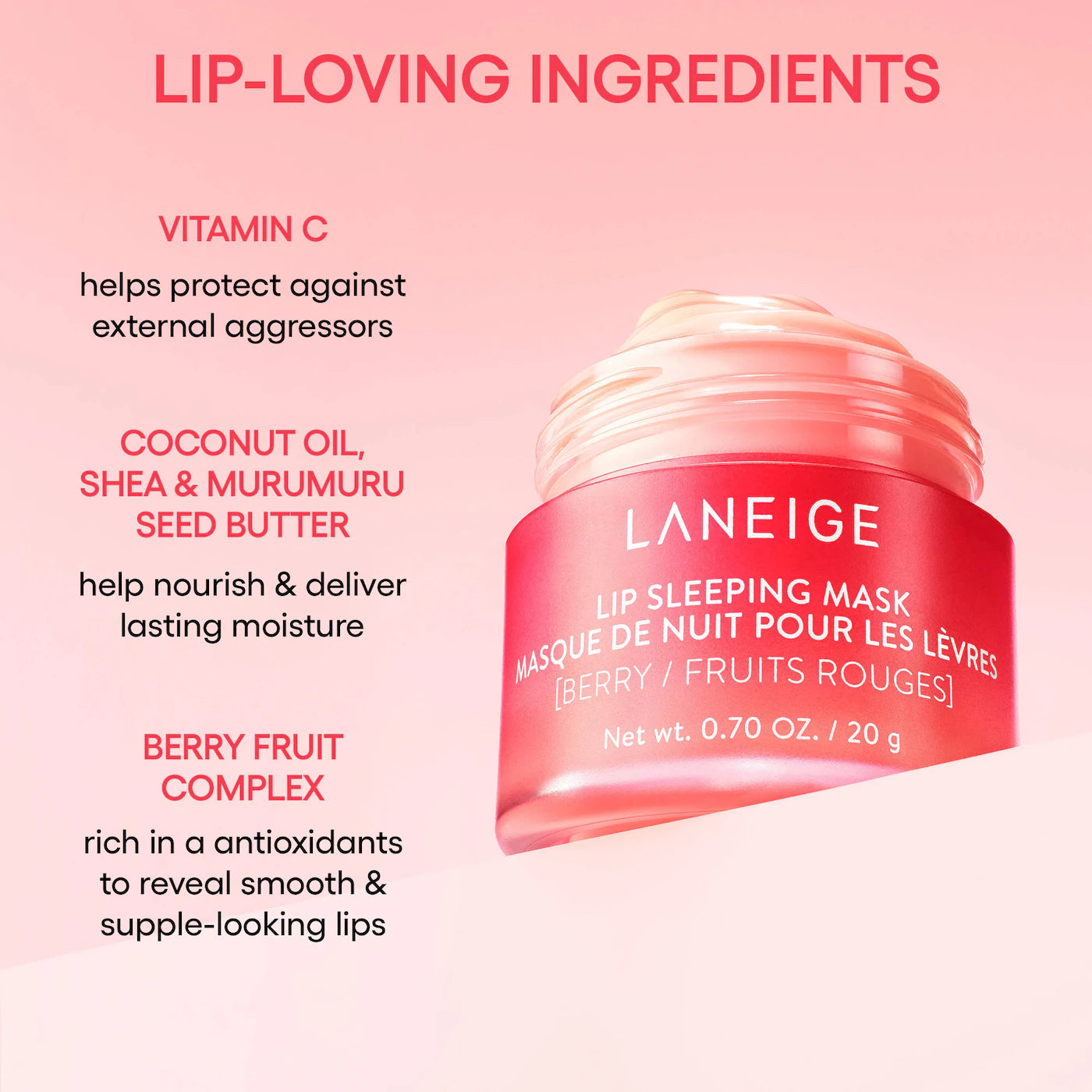LANEIGE  Berry Sweet Lip Treatment Minis Trio Set