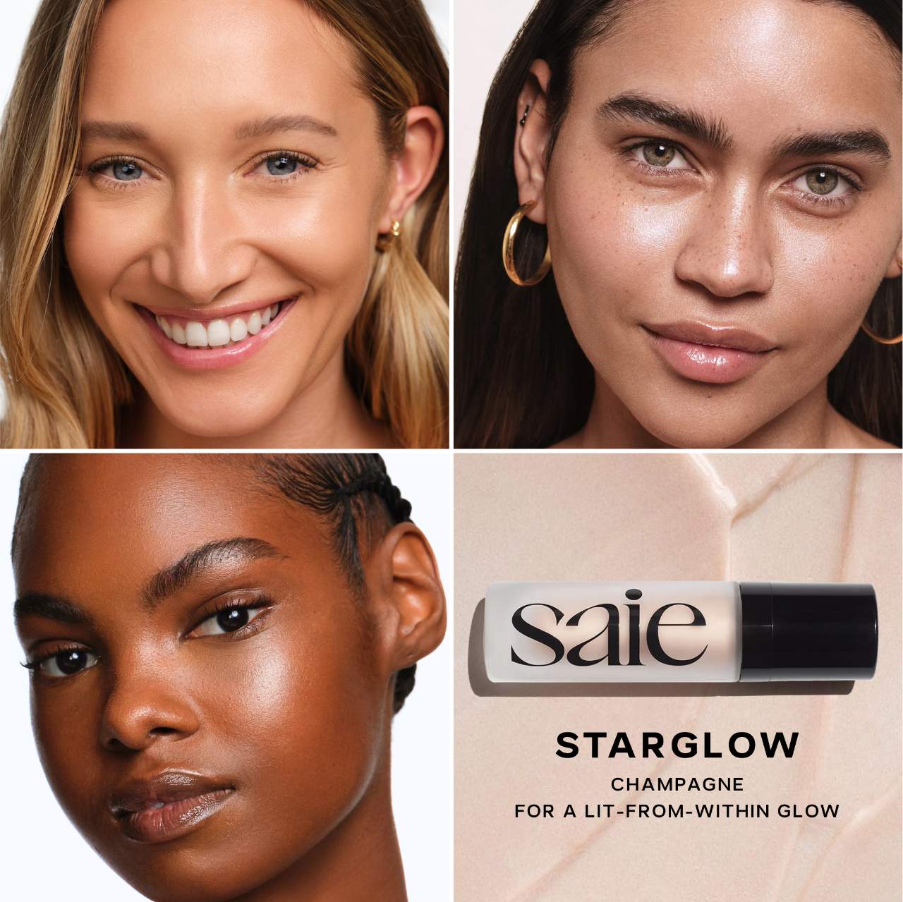 Saie  Glowy Super Gel Lightweight Dewy Multipurpose Illuminator