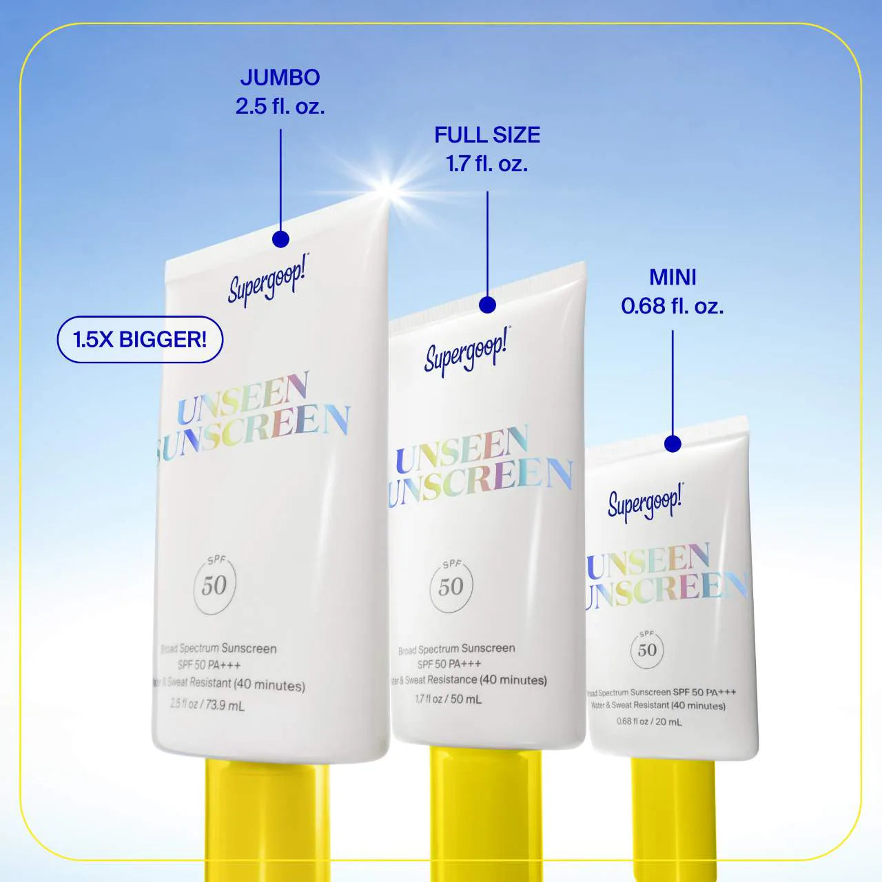 Supergoop!  Unseen Sunscreen Invisible Broad Spectrum SPF 50  PA +++