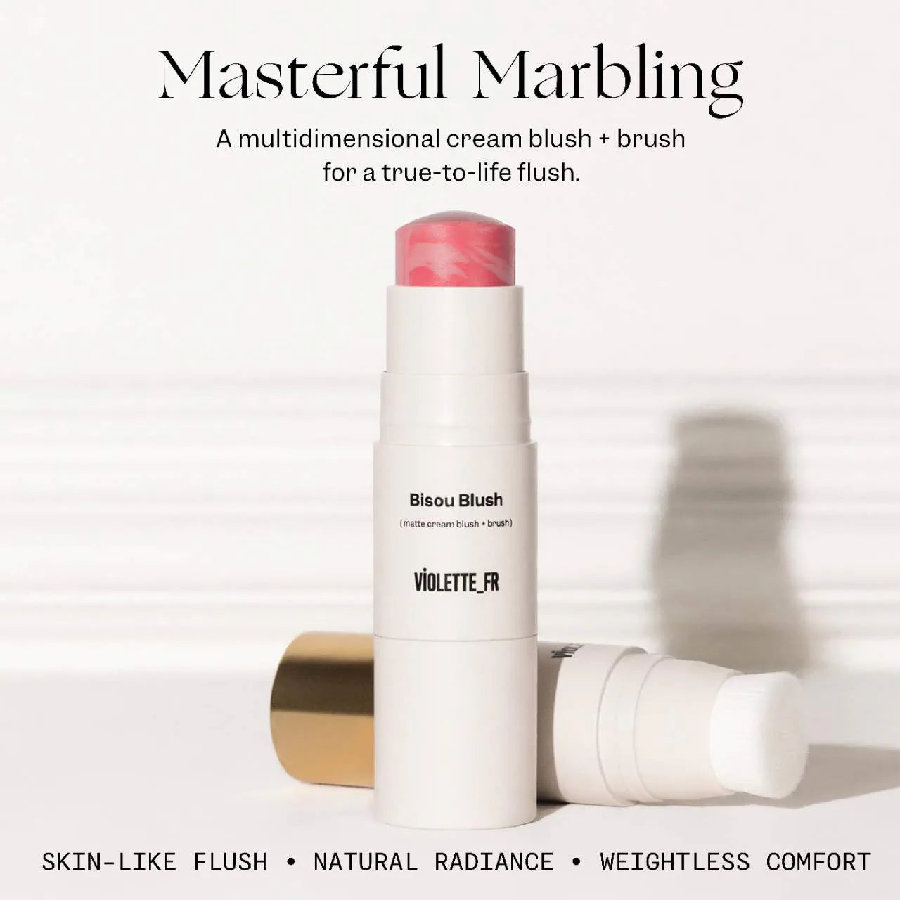 VIOLETTE_FR  BISOU BLUSH Marbled Cream Blush Stick