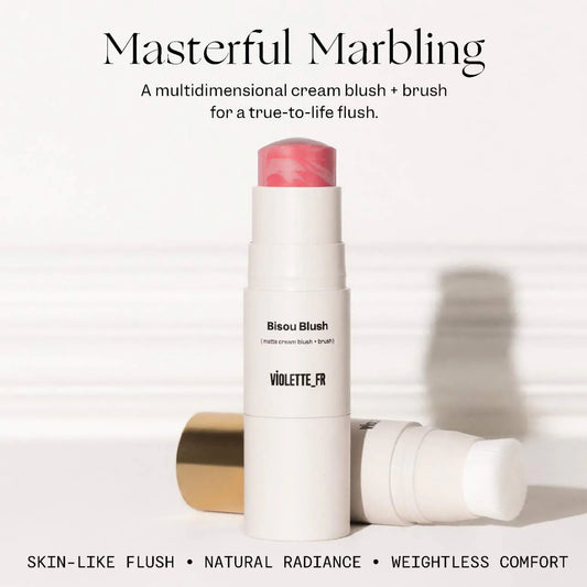 VIOLETTE_FR  BISOU BLUSH Marbled Cream Blush Stick