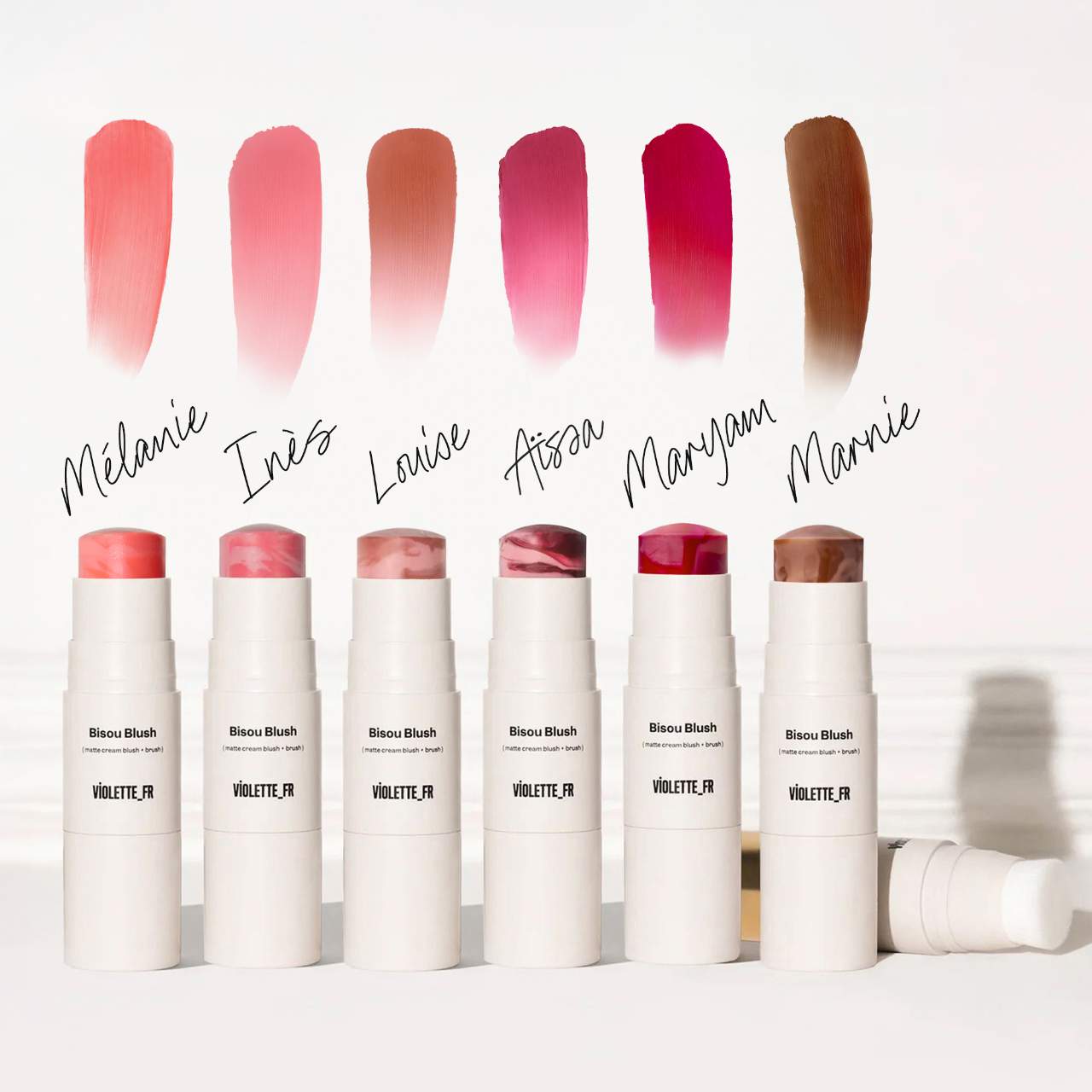 VIOLETTE_FR  BISOU BLUSH Marbled Cream Blush Stick