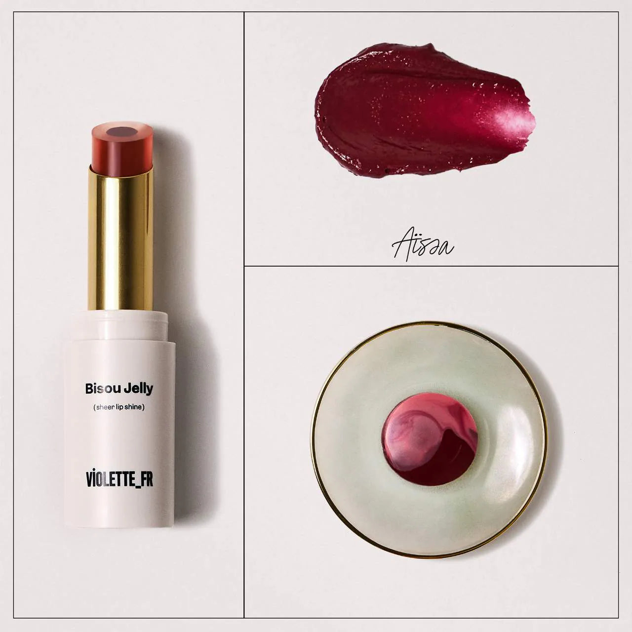 VIOLETTE_FR  BISOU JELLY Sheer Shine Hydrating Lipstick